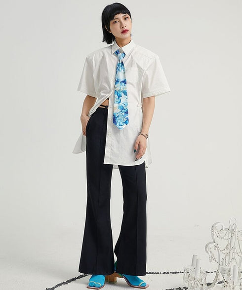 Blue Marble Wave Tie